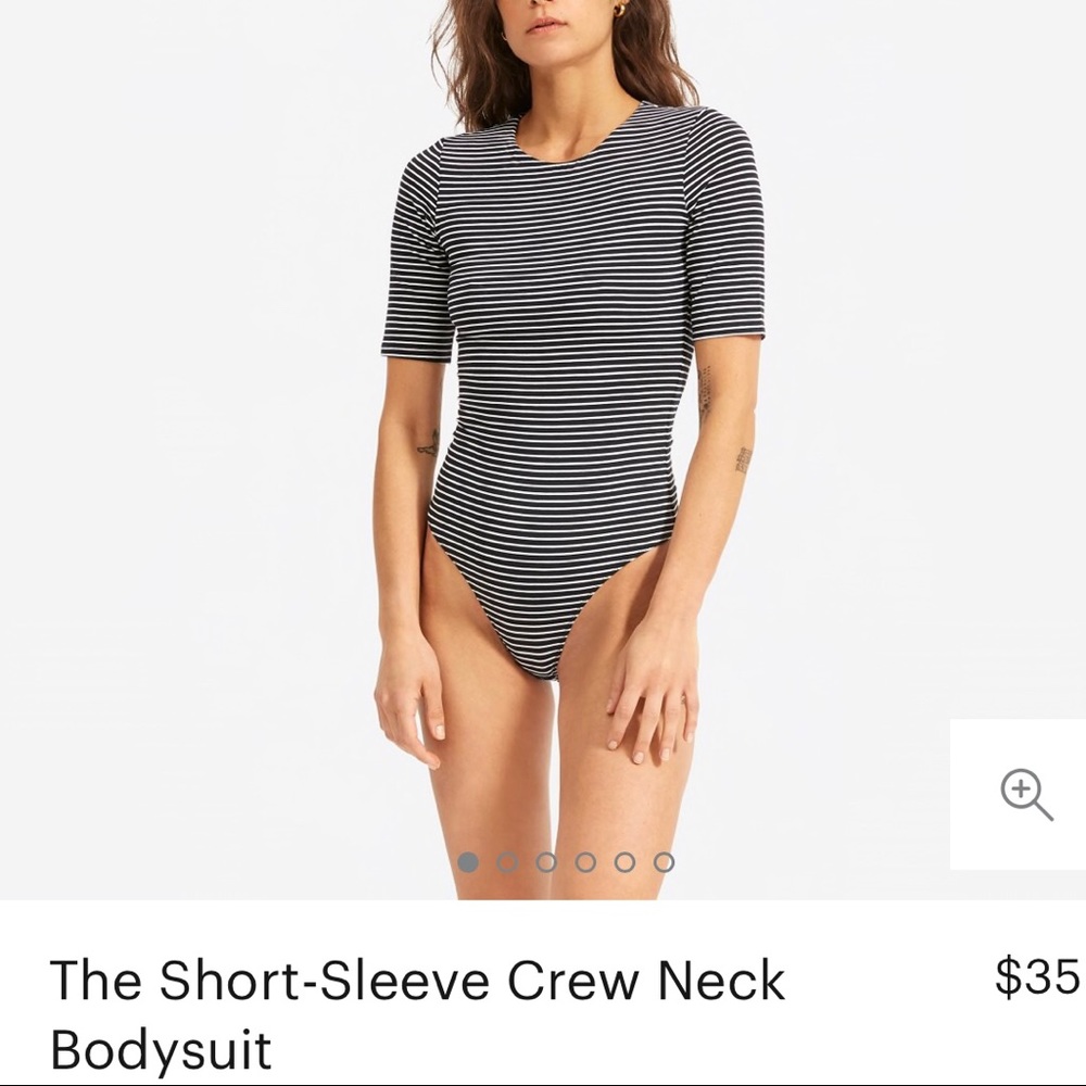 Everlane Short-Sleeve Crew Neck Bodysuit